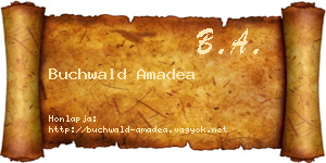 Buchwald Amadea névjegykártya